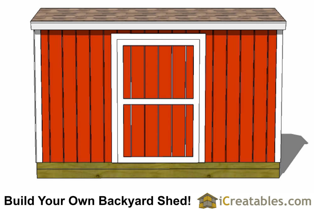 4x12-B Backyard Shed Plans Emailed