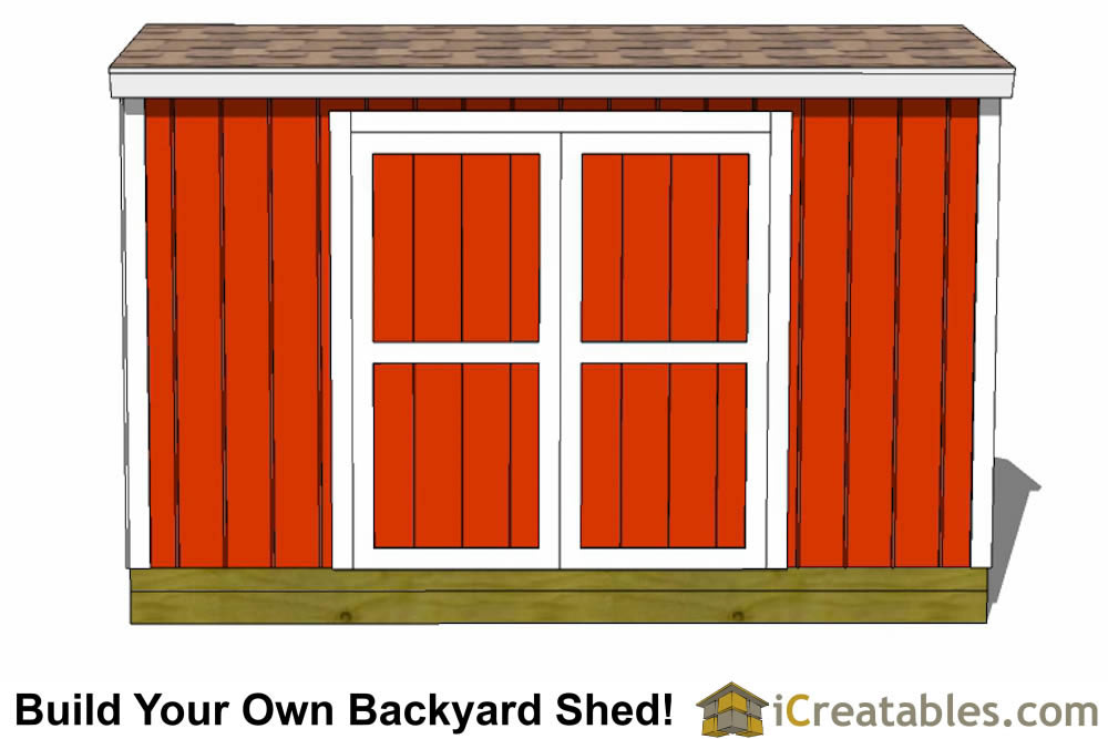 4x12-B Backyard Shed Plans Emailed