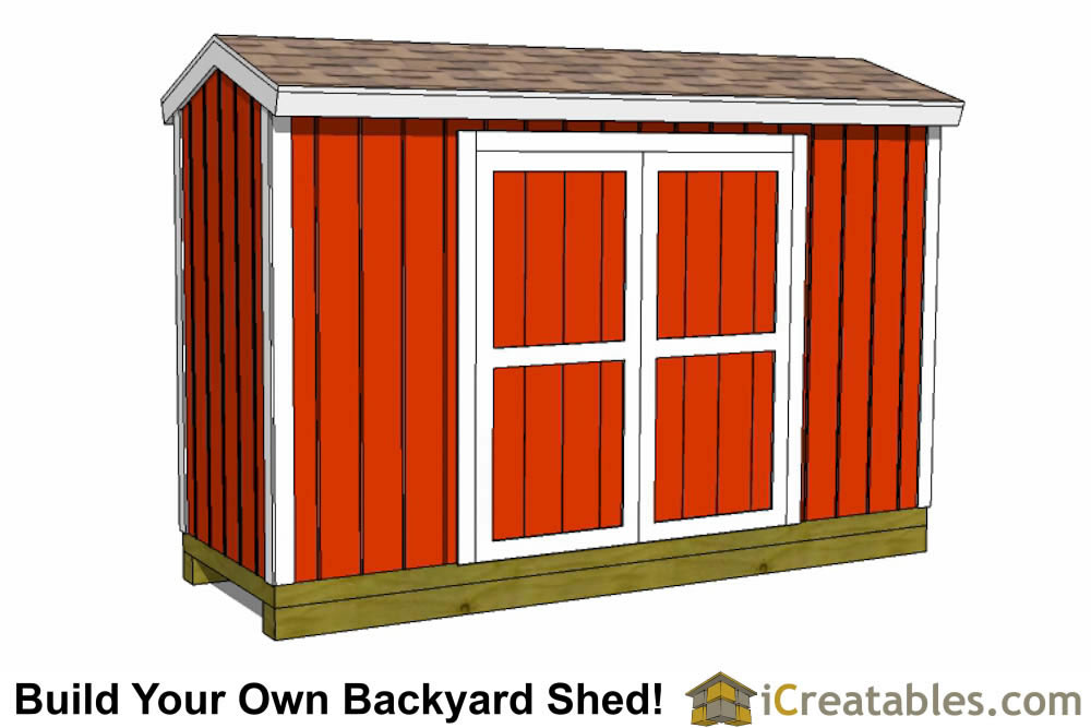 4x12-B Backyard Shed Plans Emailed