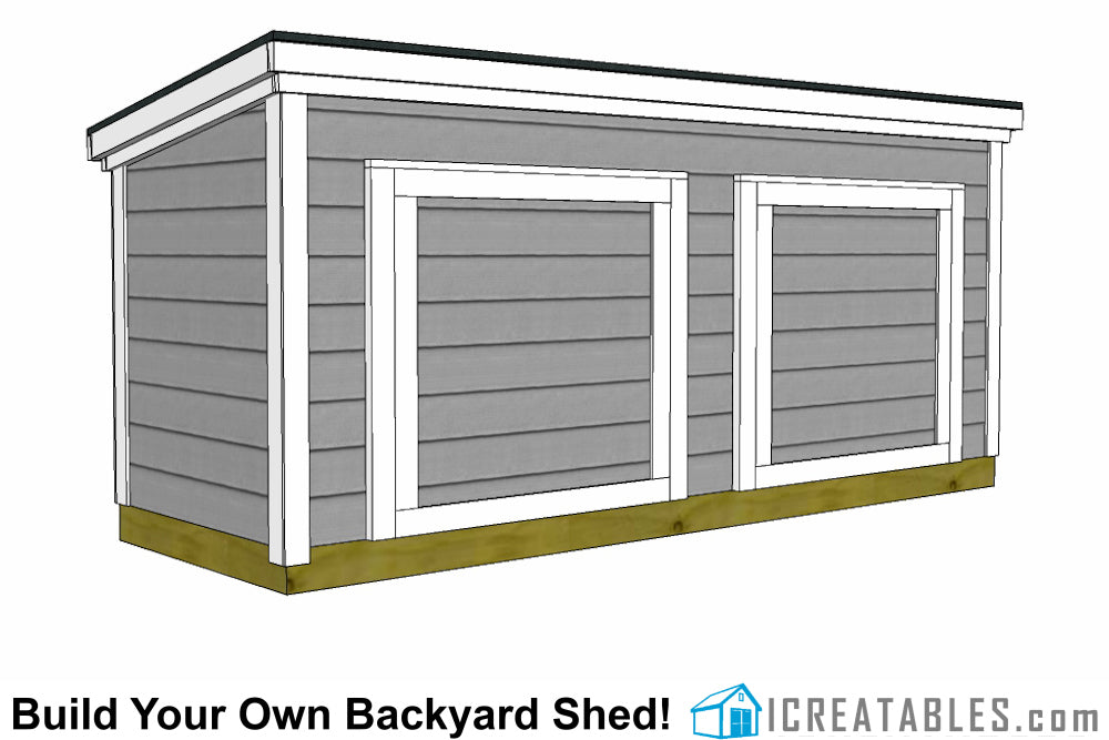 4x12-LT6 Lean To Shed Plans Emailed