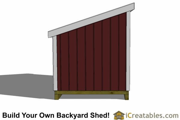 6x8-LTSW Lean To Short Wall Plans Emailed