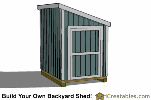 6x8-LT Lean To Shed Plans Emailed