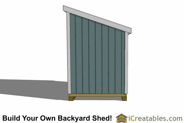 6x8-LT Lean To Shed Plans Emailed