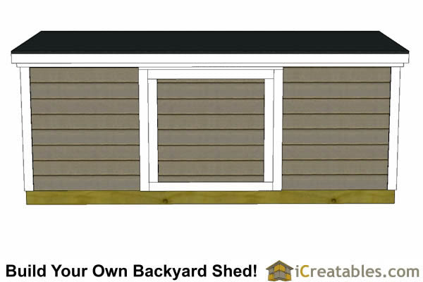 8x12-B6 Backyard 6 Foot Tall Shed Plans Emailed