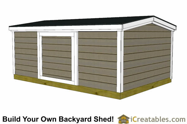 8x12-B6 Backyard 6 Foot Tall Shed Plans Emailed