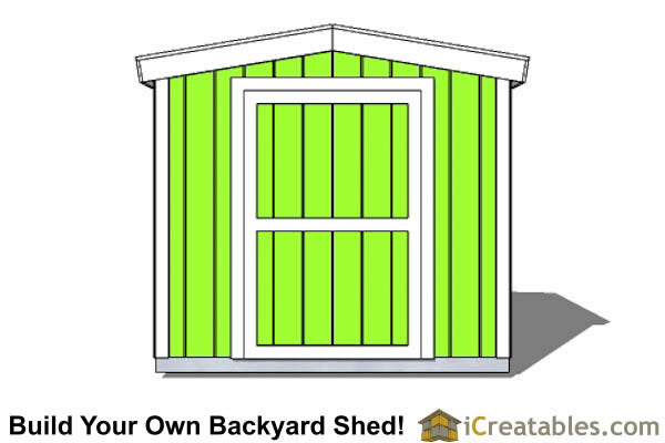 8x12-B8 Backyard Shed Plans Emailed