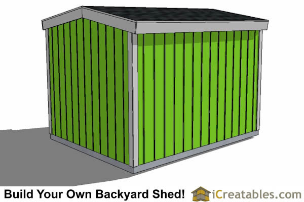 8x12-B8 Backyard Shed Plans Emailed