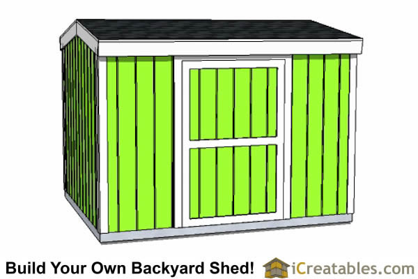 8x12-B8 Backyard Shed Plans Emailed
