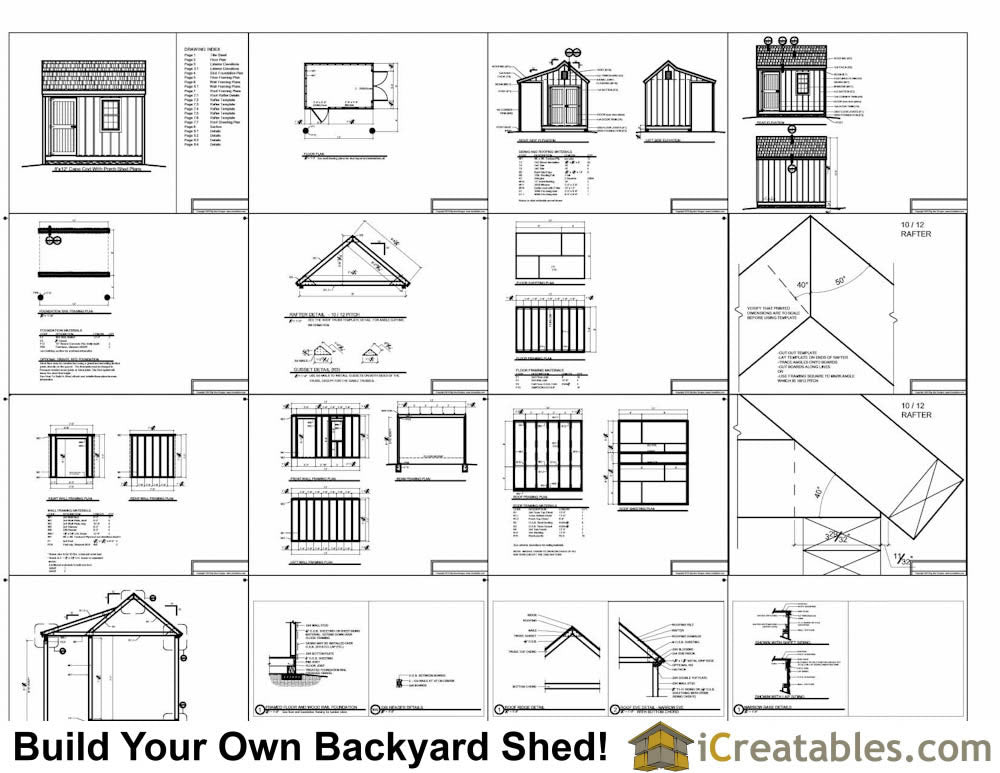 8x12-CCP Cape Cod Porch Plans Emailed