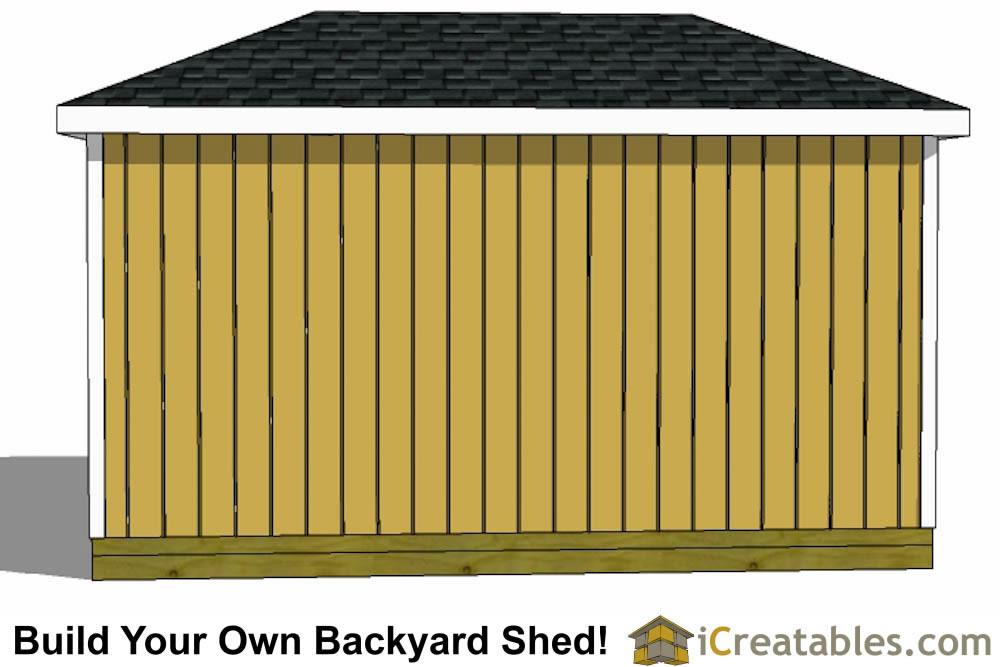 8x12-H Hip Roof Shed Plans Emailed