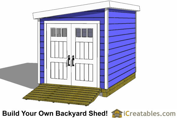8x12-LT Lean To Shed Plans Emailed