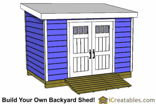 8x12-LT Lean To Shed Plans Emailed