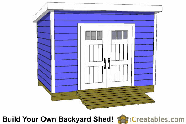 8x12-LT Lean To Shed Plans Emailed