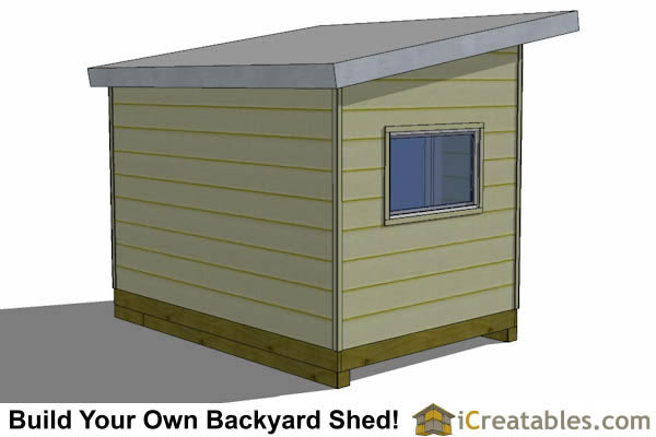 8x12-S1 Modern Shed Plans Emailed