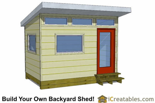 8x12-S2 Modern Shed Plans Emailed