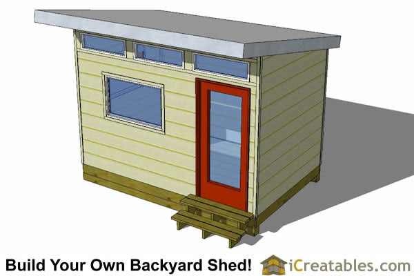 8x12-S2 Modern Shed Plans Emailed