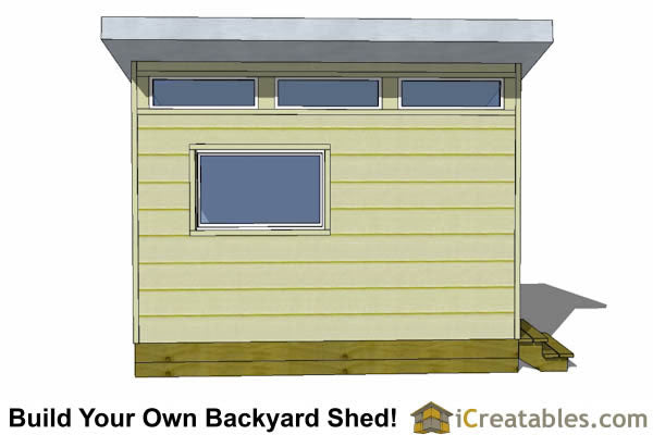 8x12-S3 Modern Shed Plans Emailed