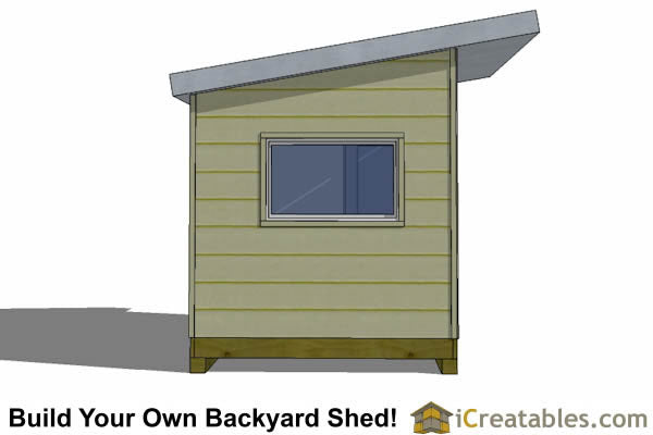 8x12-S3 Modern Shed Plans Emailed
