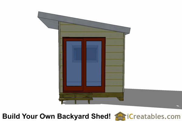 8x12-S3 Modern Shed Plans Emailed
