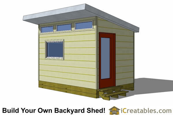8x12-S3 Modern Shed Plans Emailed