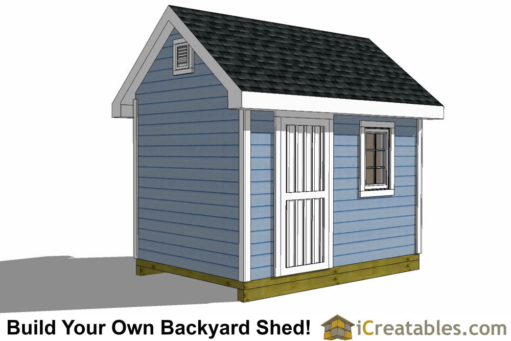 8x12-TV Victorian Shed Plans Emailed
