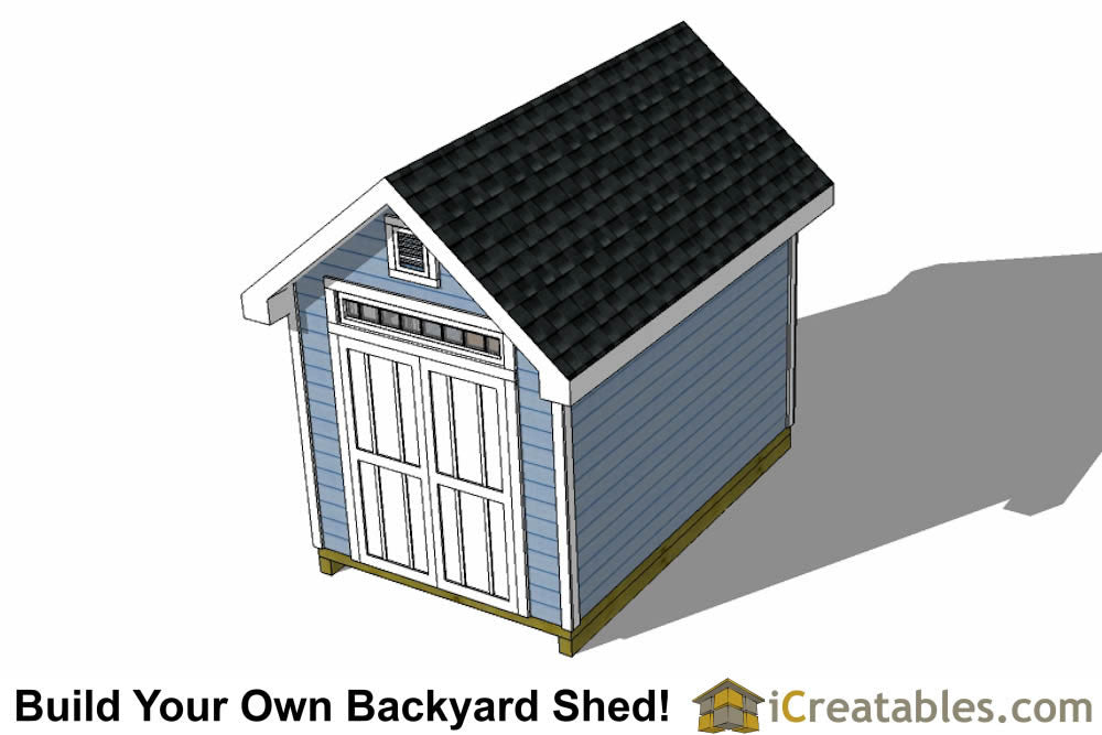 8x12-TV Victorian Shed Plans Emailed