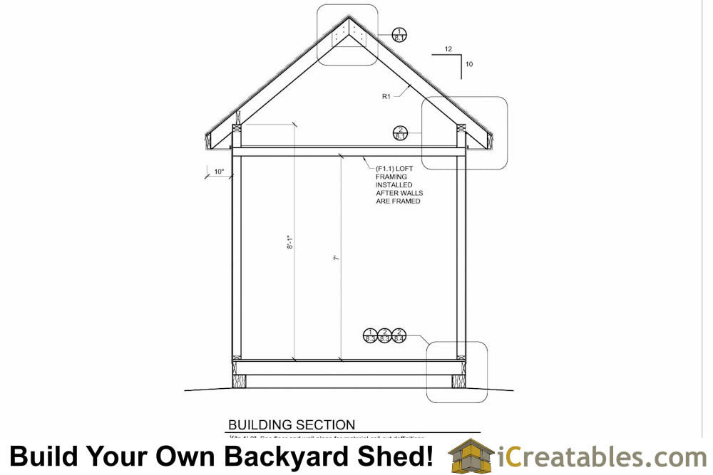 8x12-TV Victorian Shed Plans Emailed