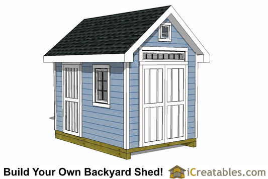 8x12-TV Victorian Shed Plans Emailed
